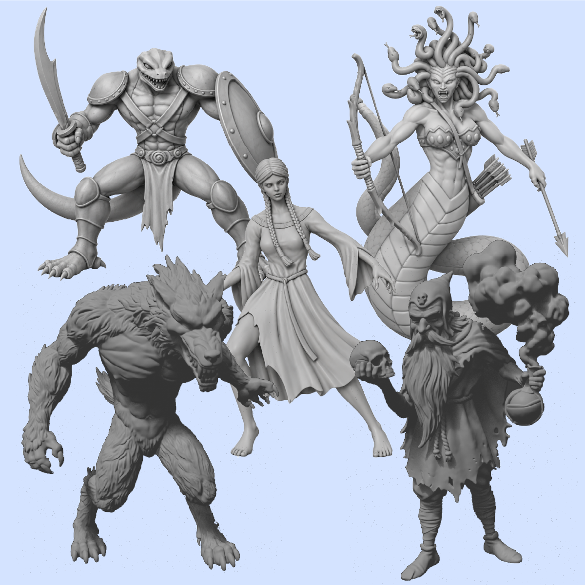 Pack de miniaturas monstruos