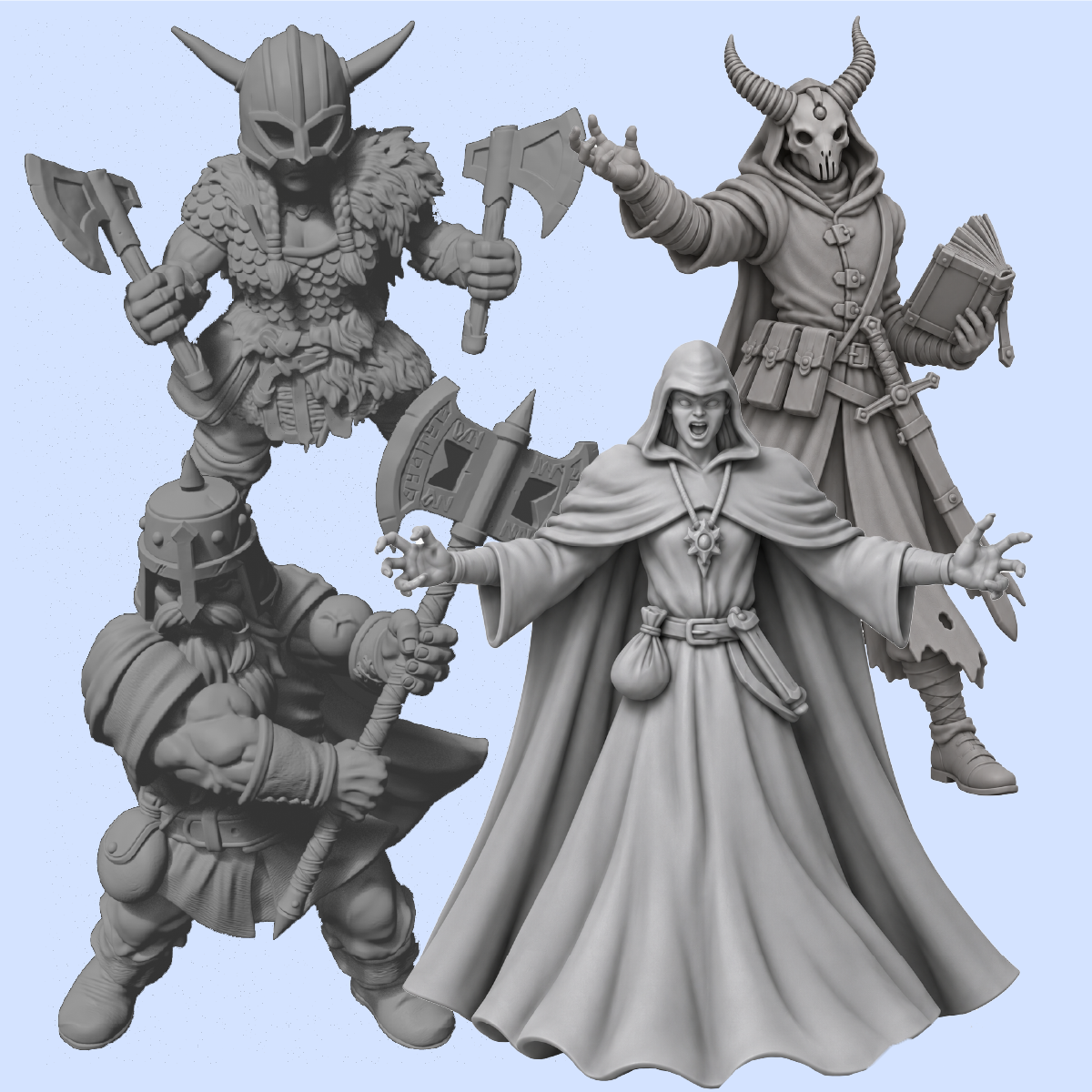 Pack de miniaturas de héroes