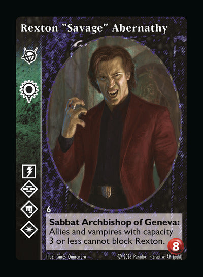Rexton Savage Abernathy - Brujah