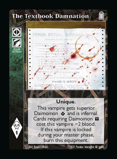 Textbook Damnation The - Equipment