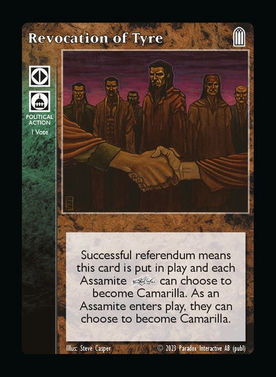 Revocation of Tire - Political Action