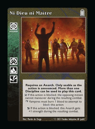 Neither Dieu nor Maître - Action Modifier