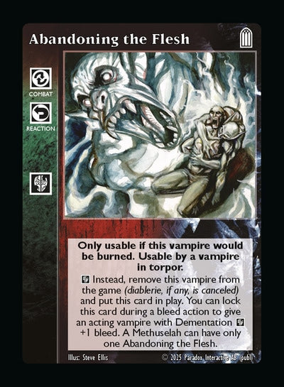 Abandoning the Flesh Combat Reaction