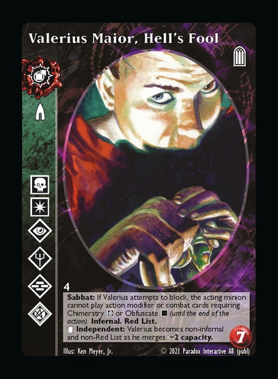 Valerius Maior Hell's Fool (Adv) [4] - Tremere antitribu